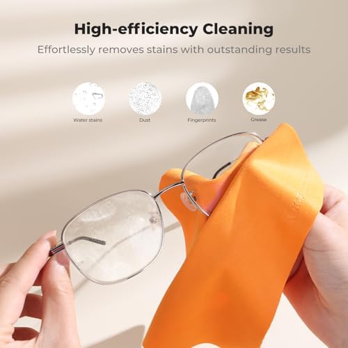 K&F CONCEPT Microfiber Lens Cleaning Cloth X6, Glasses Cleaning, High Density - Image 2