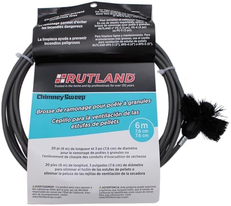 Rutland 3-Inch Pellet Stove/Dryer Vent Brush - Image 2