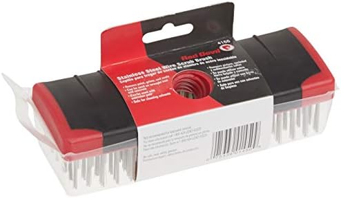 Red Devil 4166 7-Inch Soft Grip Stainless Steel Scrub Brush - Image 2