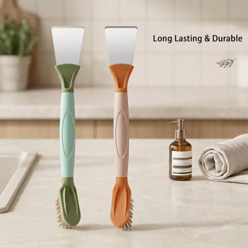 2-in-1 Dual Head Kitchen Scraper Brush, 2 Pack - Image 3