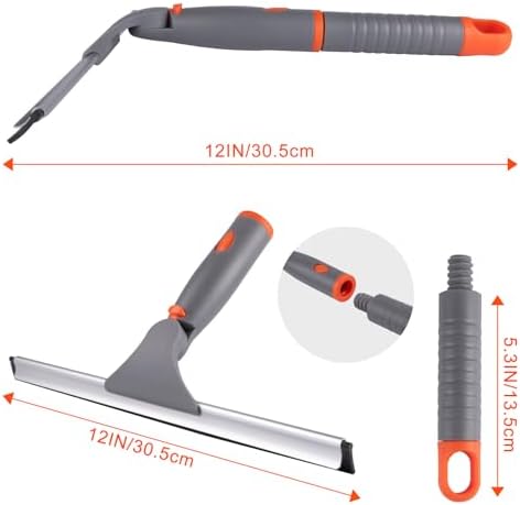 Swivel Shower Squeegee for Glass Doors, All-Purpose Anti-Slip Window Squeegee - Image 2
