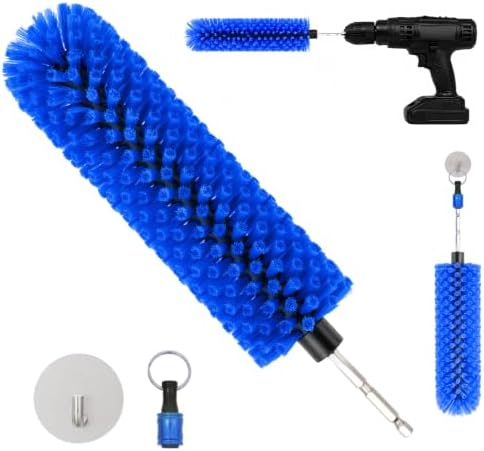 Drill Brush for Car Wheel with High-Density Bristles by Unknown