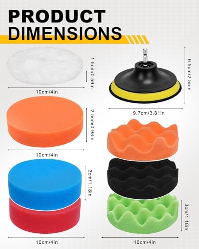 18Pcs Decal Remover Wheel Kit, Rubber Wheel - Image 3