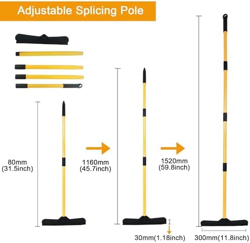 ZSOHHOME Silicone Push Broom, Pet Hair Squeegee - Image 2