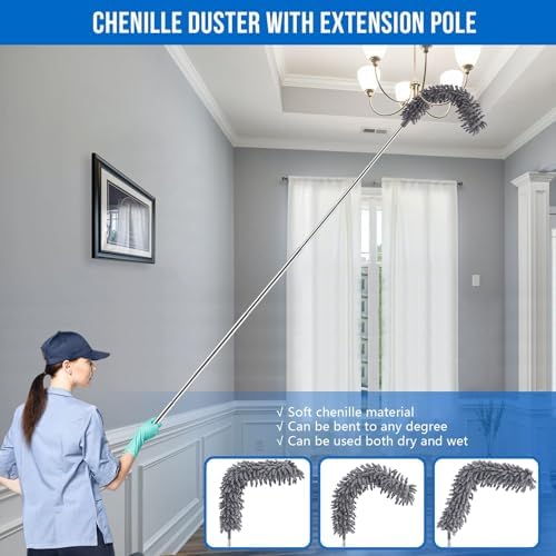 UIMO Microfiber Feather Duster 5-in-1 Kit - Image 5