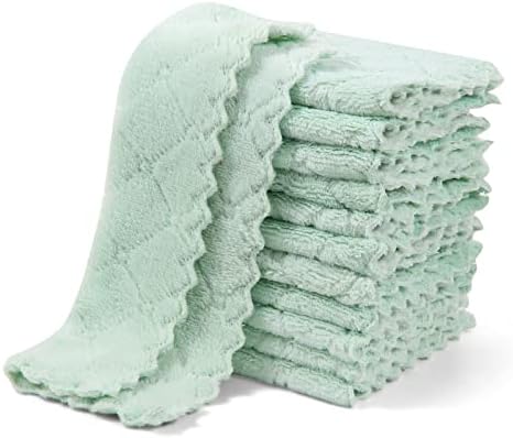UMANI 12 Pack Microfiber Cleaning Cloths Reusable Textured Cleaning Rags by UMANI