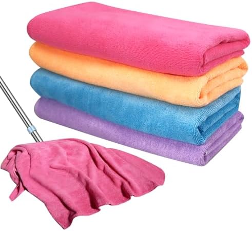 4 Pcs Extra Large Microfiber Cleaning Cloth by OLUTACOT