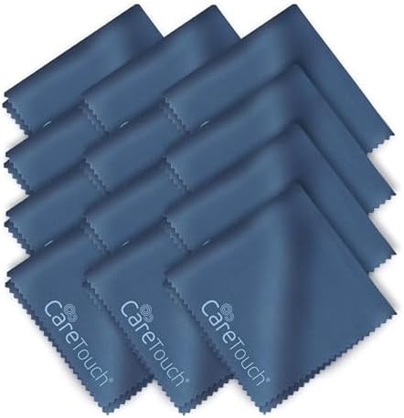Care Touch Microfiber Glasses Cleaning Cloth 12 Pack by CareTouch