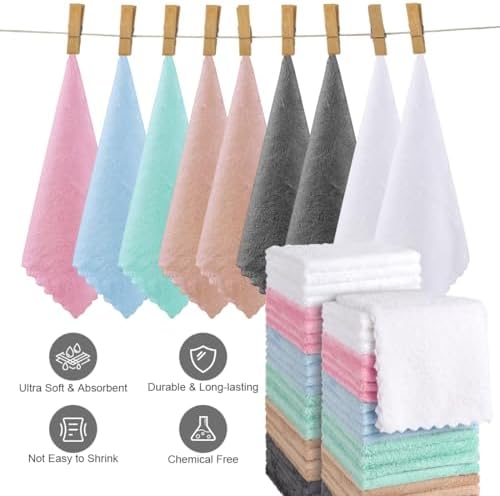Orighty Ultra Soft Washcloths 48 Pack, Premium Microfiber Towel Sets 12 x 12 - Image 3