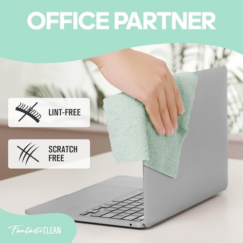 Fantasticlean Microfiber Cleaning Cloth Roll, 60 Pack, Mint Green - Image 7