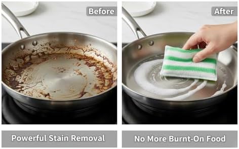 Scrub Sponges for Dishes, Non-Scratch Scrubbing Sponges for Kitchen - Image 5