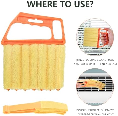 6pcs Window Venetian Blind Cleaner Duster Tool, Blind Duster, dusting Brush - Image 5