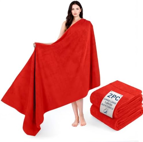 Cotton Paradise 100% Cotton Turkish Towel Set, Soft Absorbent Quick Dry by UNITEDHOMETEXTILE