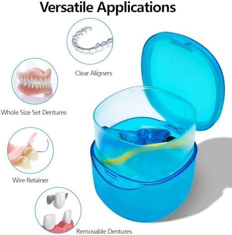 Denture Bath Case Denture Soaking Container - Image 3