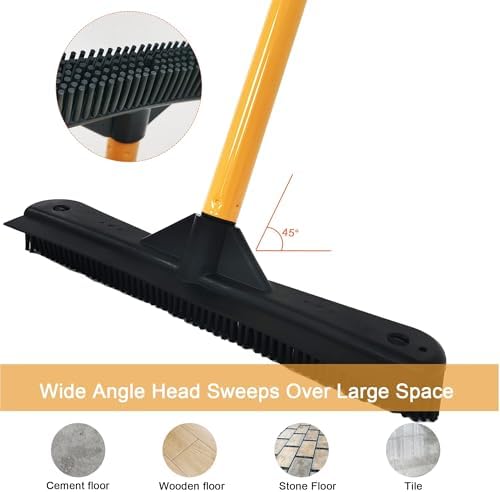 ZSOHHOME Silicone Push Broom, Pet Hair Squeegee - Image 4