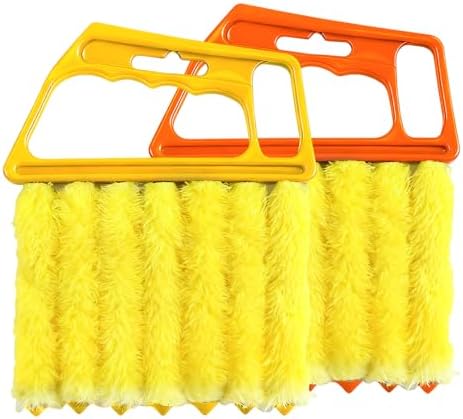 2 PCS Blind Cleaner Duster Tool, 7 Finger Handheld Duster Window Shutters by Unknown