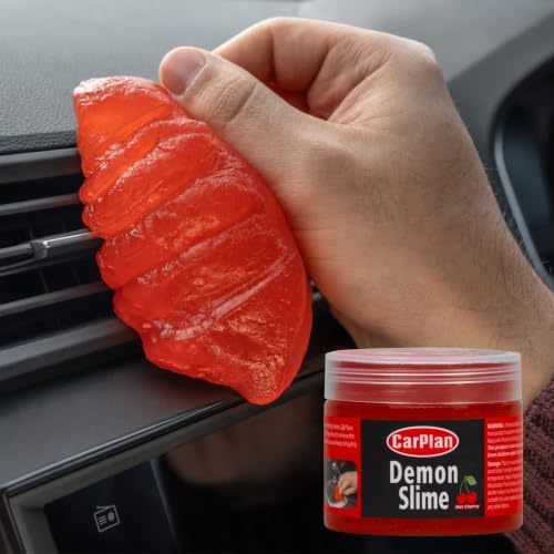CarPlan Demon Slime Car Interior Cleaner Gel, 5.6 Oz, Hot Cherry by CarPlan