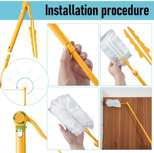 Colingmill 4 Pack Replacement Duster Handles, 3 Ft Extendable - Image 2