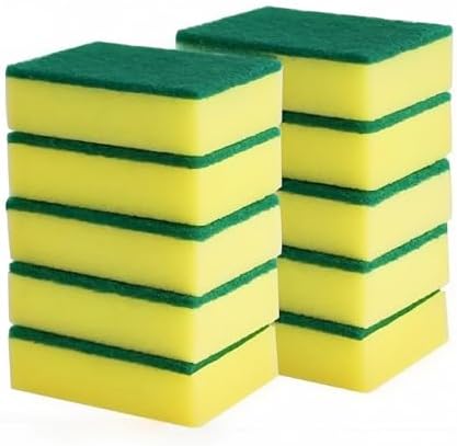 Heavy Duty Scrub Sponges for Dishwashing, Kitchen Sponges Non-Scratch by Unknown