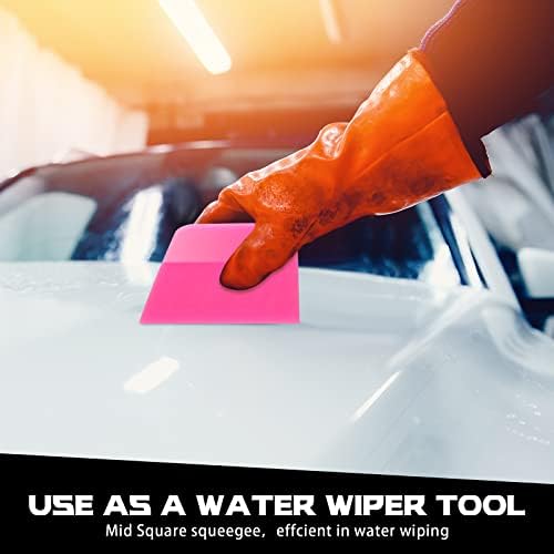 4 Pcs PPF Squeegee Soft Silicone Rubber Scraper, Anti Scratch TPU Coating - Image 5