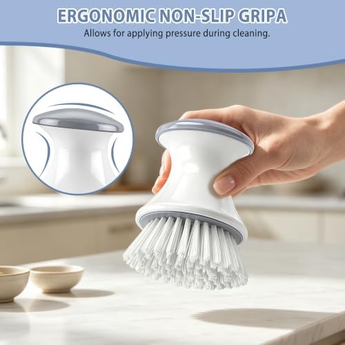 SetSail Dish Scrub Brush, 2 Pack Kitchen Scrub Brush - Image 3