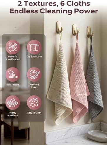 Dish Cloths 6-Pack 12x12 Inch - Image 5