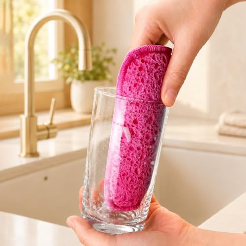 12 Pack Scrub & Wipe Cloths, Non-Scratch Kitchen Dish Sponges - Image 2