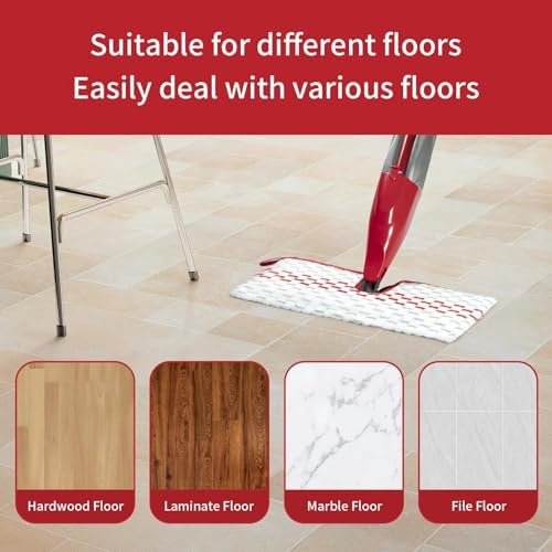 4 Pack Microfiber Spray Mop Pads Compatible - Image 6