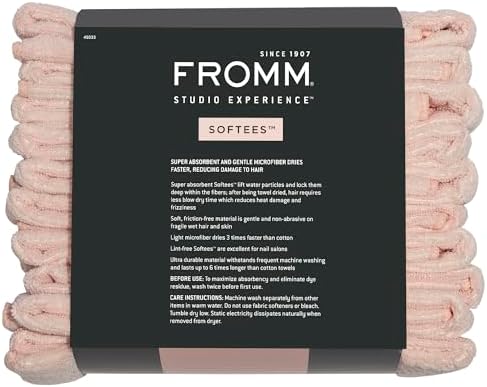 Fromm Softees Microfiber Salon Hair Towels - Image 6