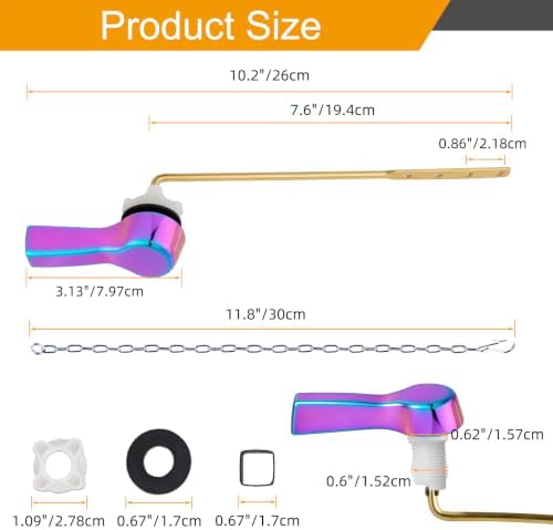 Hibbent Universal Metal Front Mount Toilet Handle Replacement Kit - Image 3