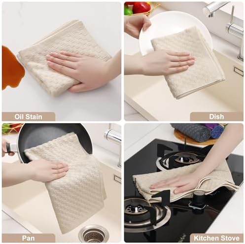 Homaxy 100% Cotton Terry Kitchen Towels - Image 5