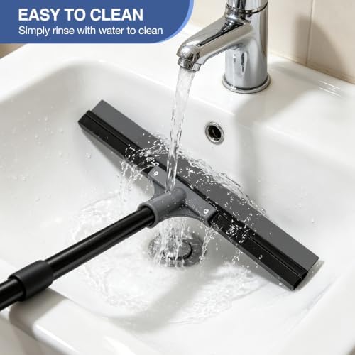 nacena Floor Squeegee with 62-in Long Adjustable Handle - Image 4