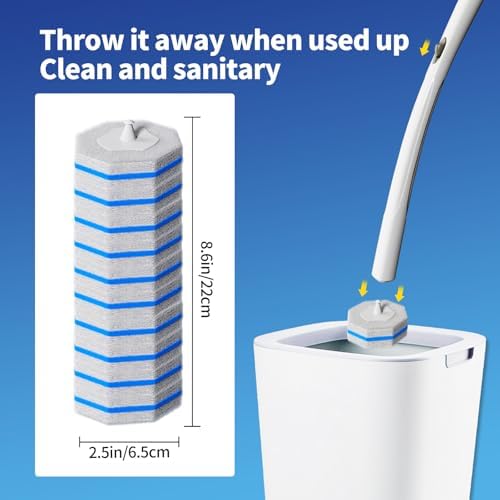 Hohoky 80Pcs Toilet Brush Refills - Image 5