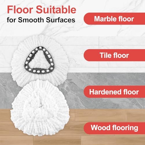 4 Pack Mop Head Replacement，Spin Mop Replacement Head - Image 5