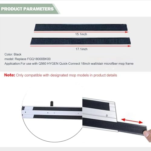 10 Pairs Hook and Loop Straps Replacement Set to Replace FGQ18000BK00 - Image 2