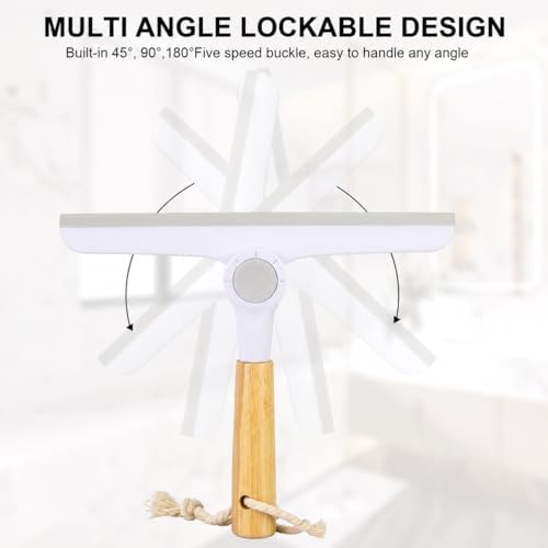 Window Squeegee for Glass Doors，All-Purpose 9.7” Window Cleaning Squeegee - Image 3