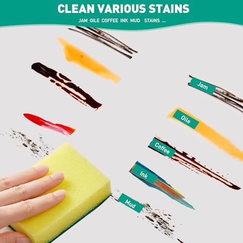 10-Pack Heavy Duty Scrub Sponges, Non-Scratch Kitchen Sponge - Image 4