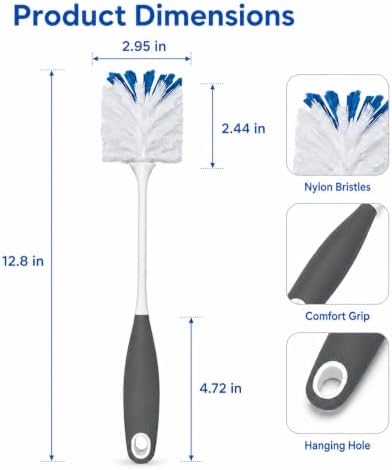 2 Pack Bottle Scrubbing Brushes - Image 4