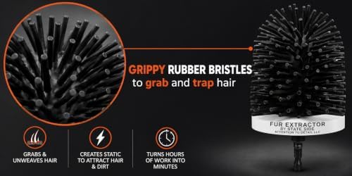 Fur Extractor- Rubber Silicone Drill Brush Pet Hair Loosener - Image 7