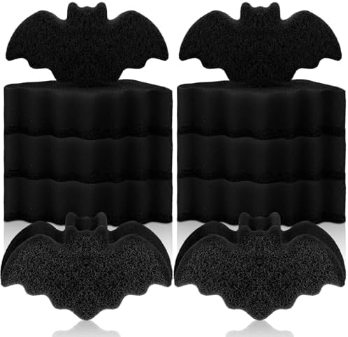 Tioncy 12 Pack Halloween Bat Kitchen Sponges by Tioncy