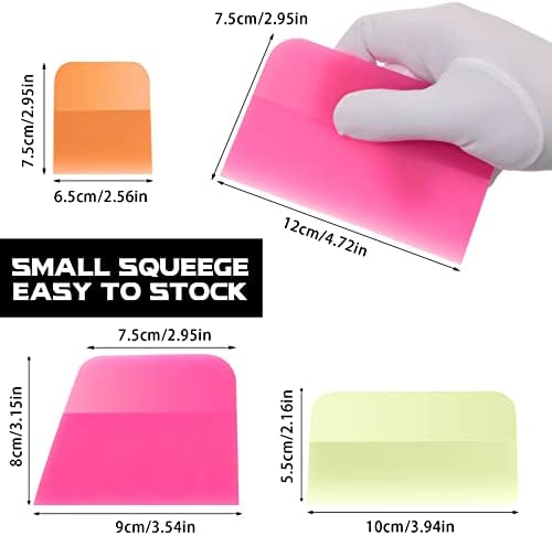 4 Pcs PPF Squeegee Soft Silicone Rubber Scraper, Anti Scratch TPU Coating - Image 2
