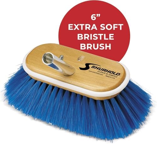 Shurhold 6" Nylon Extra Soft Bristles Deck Brush - Image 4