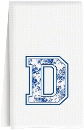 Chinoiserie Initial Kitchen Towels, Personalized Kitchen Towels, Personalized by Unknown