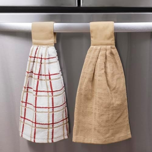Ritz Premium 100% Cotton Solid and Multi Check Kitchen Tie Towel, Super Soft - Image 5