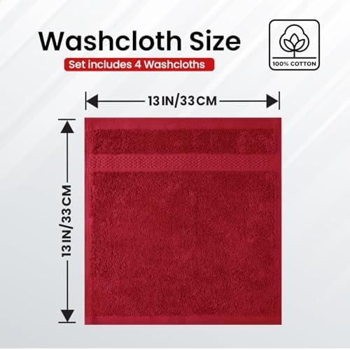 Infinitee Xclusives 100% Cotton Luxury Wash Cloths - Image 3
