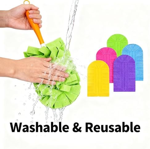 Reusable Chenille Microfiber Dust Duster, 360° Electrostatic Duster Refills — - Image 5