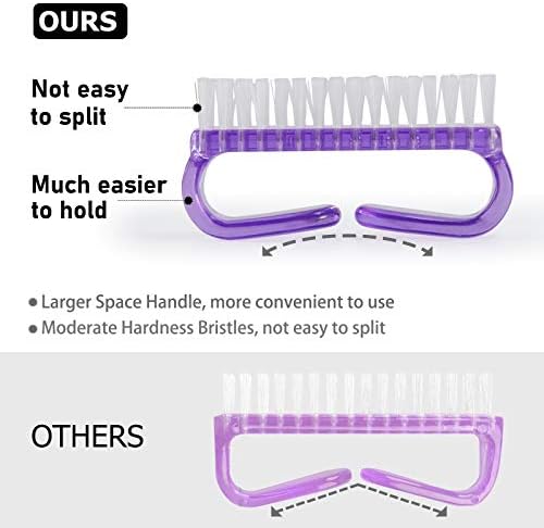 Handle Grip Nail Brush, Hand Fingernail Scrub Cleaning Brushes - Image 2