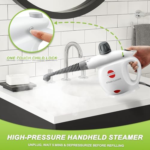 Handheld Steam Cleaner, Pressurized Multi-Surface Steam Shot - Image 3