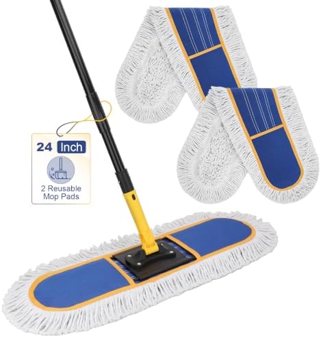 24" Commercial Dust Mop: Heavy Duty Industrial Floor Duster by BeiLan