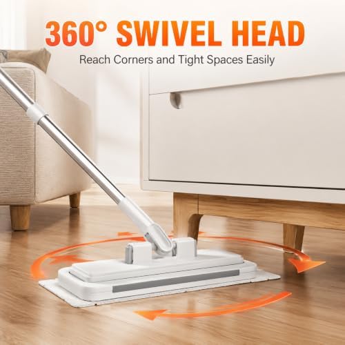 Hands Free Towel Mop, Self-Locking Flat Mop - Image 4